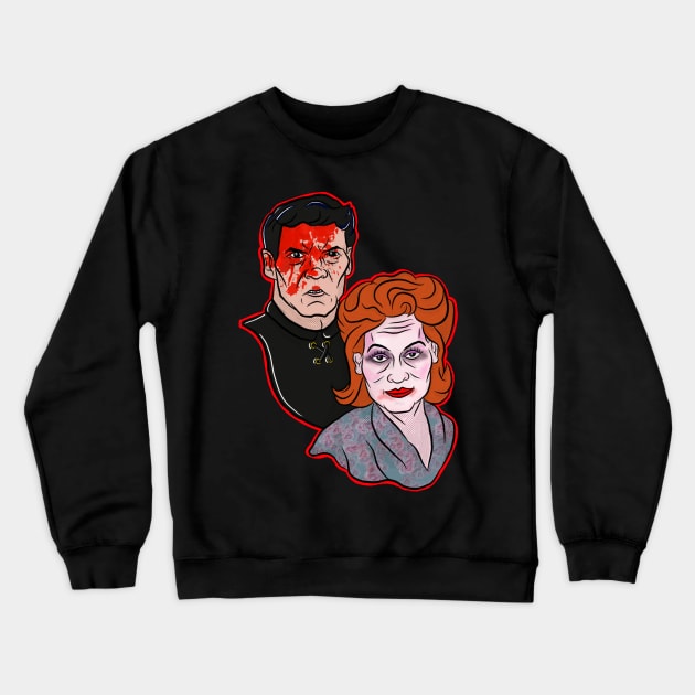 burn in hell Crewneck Sweatshirt by wet_chicken_lip